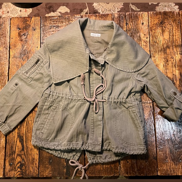 Hang Ten khaki green casual jacket XS - Picture 1 of 9